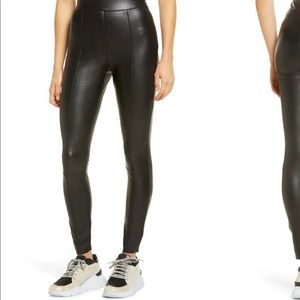 Topshop Faux Leather Skinny Pants